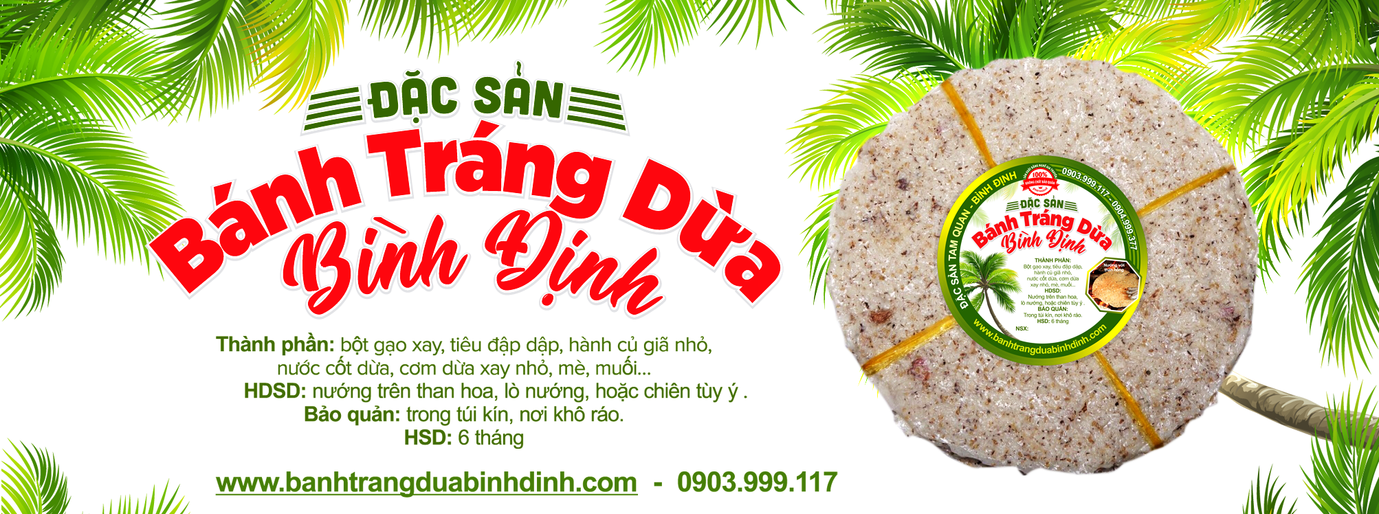 Bánh tráng nước cốt dừa Tam Quan mua ở đâu