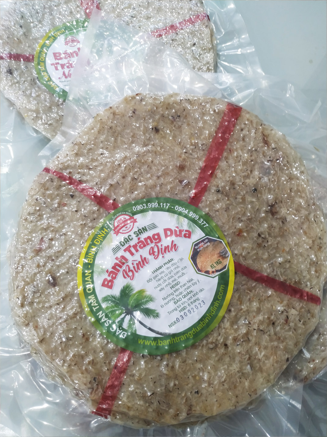 Bánh tráng nước dừa Bình Định 