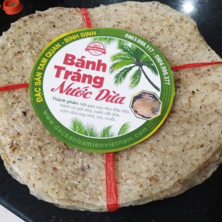 Bánh tráng dừa Bình Định - Loại 700g/ràng